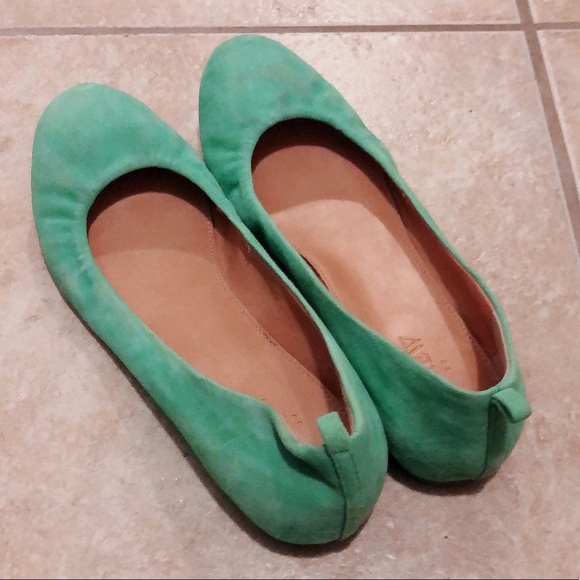 [J CREW] COMFY MINT GREEN FLATS - Size 7 - Picture 2 of 8